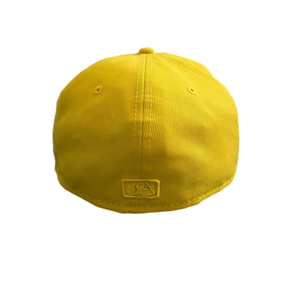 Oakland A’s New Era Solid Yellow/“Gold” MLB 59FIFTY Fitted Hat - Picture 5 of 9